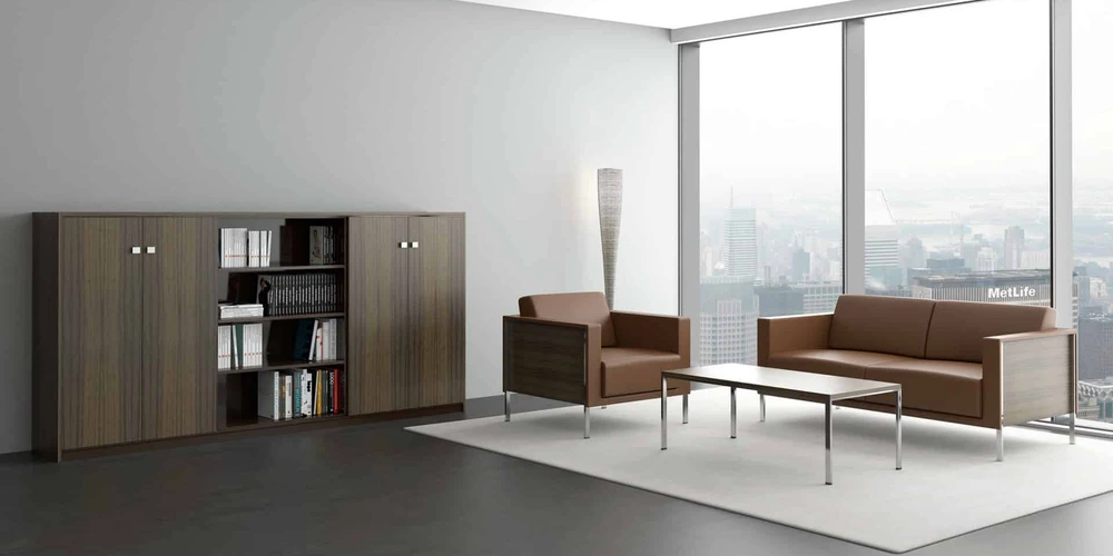 نحوه چیدمان مبلمان اداری در دفتر بزرگ